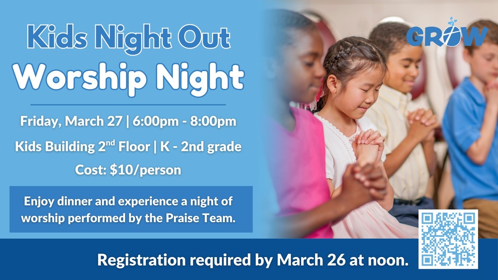 GROW- Kids Night Out Worship Night Photo