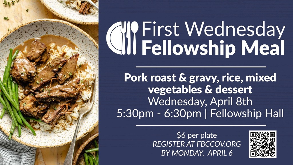 First Wednesday Fellowship Meal Photo