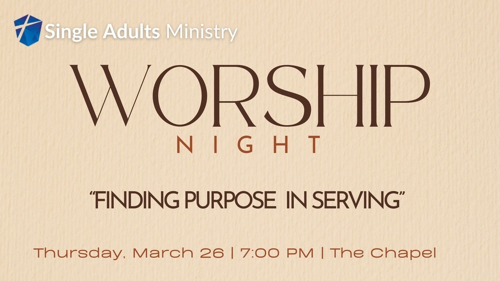 Singles Worship Night Photo