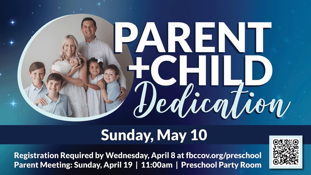 Parent Child Dedication Photo