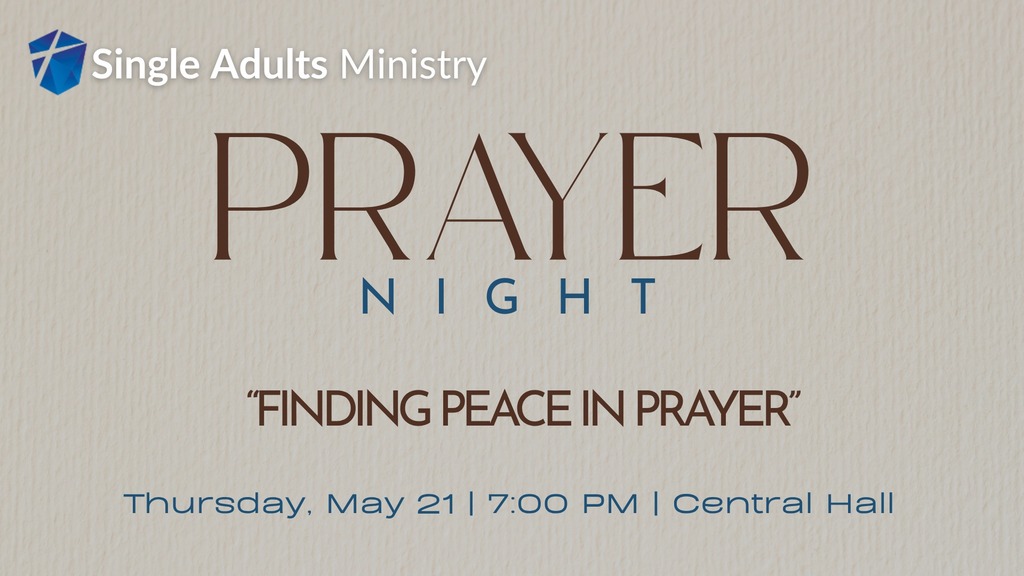 Single Adults Prayer Night Photo