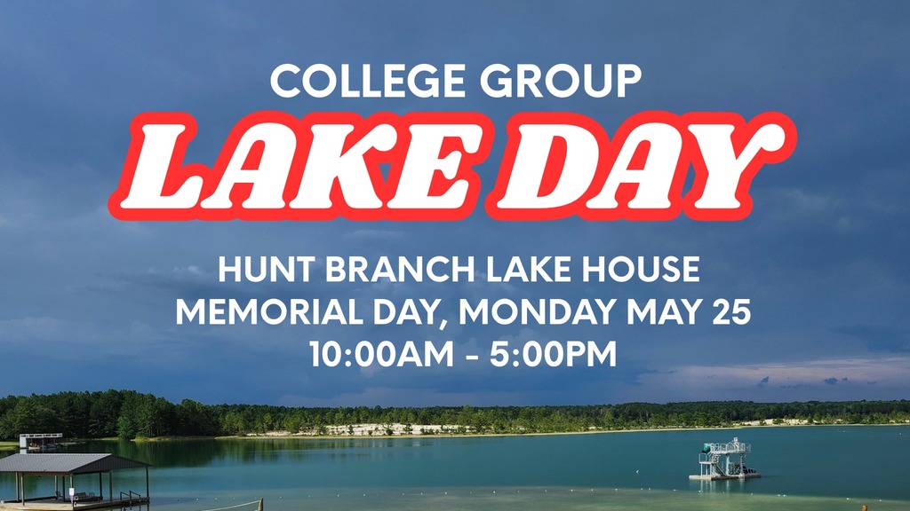 College Group Lake Day Photo