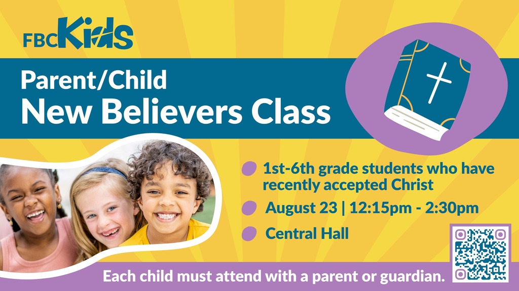 Parent/Child New Believers Class Photo