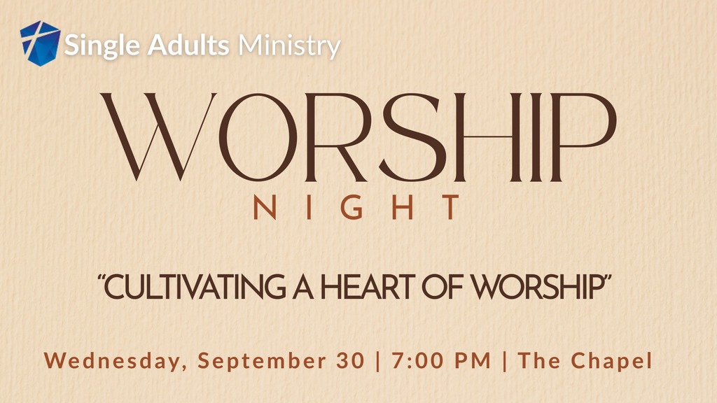 Single Adults Worship Night Photo