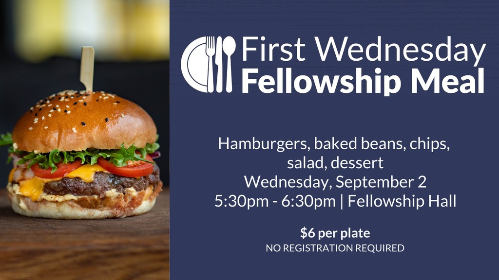 First Wednesday Fellowship Meal Photo