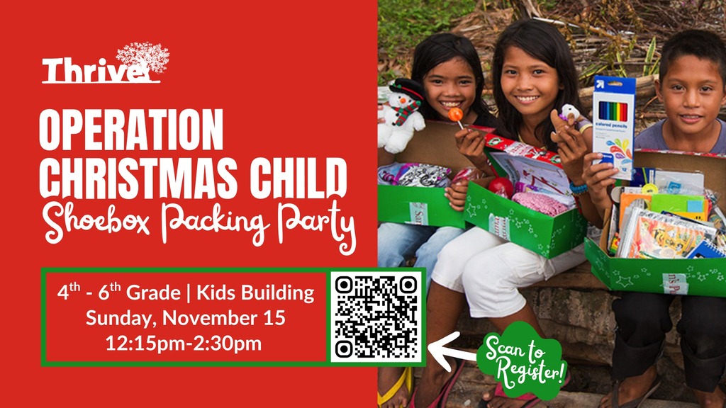 Thrive OCC Shoebox Packing Party  Photo