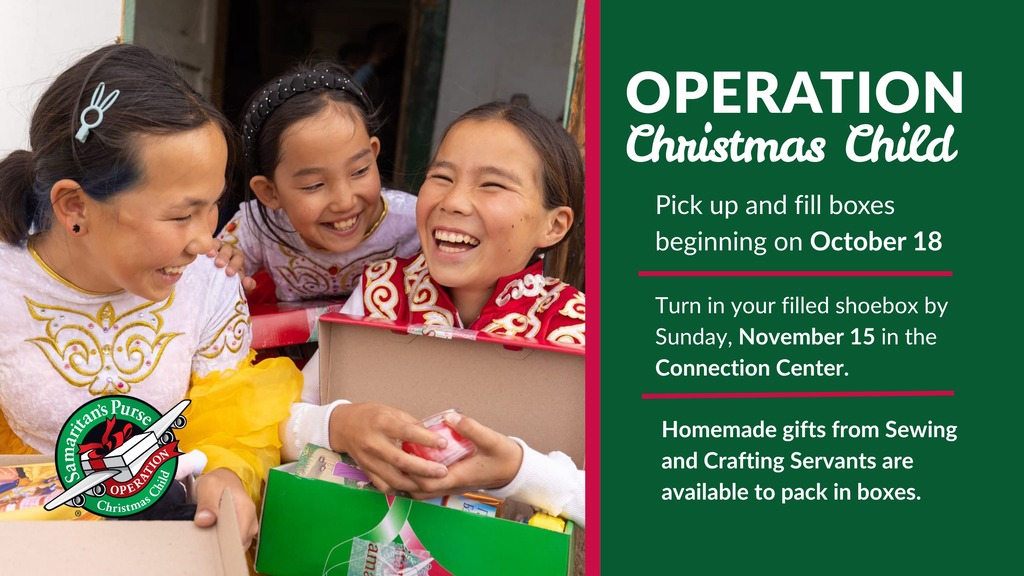 Operation Christmas Child Shoebox Collection Photo