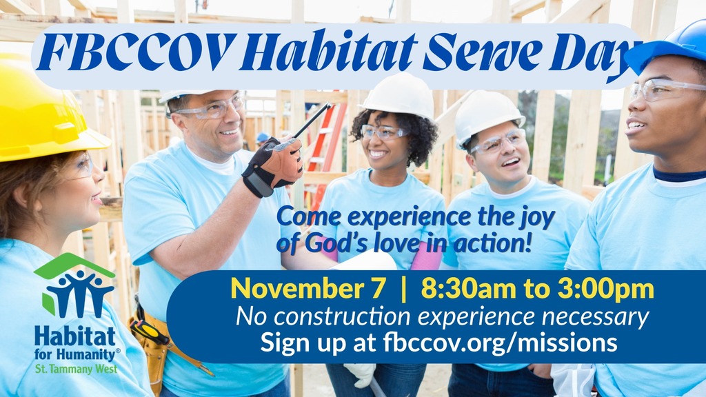 FBCCOV Habitat Serve Day Photo